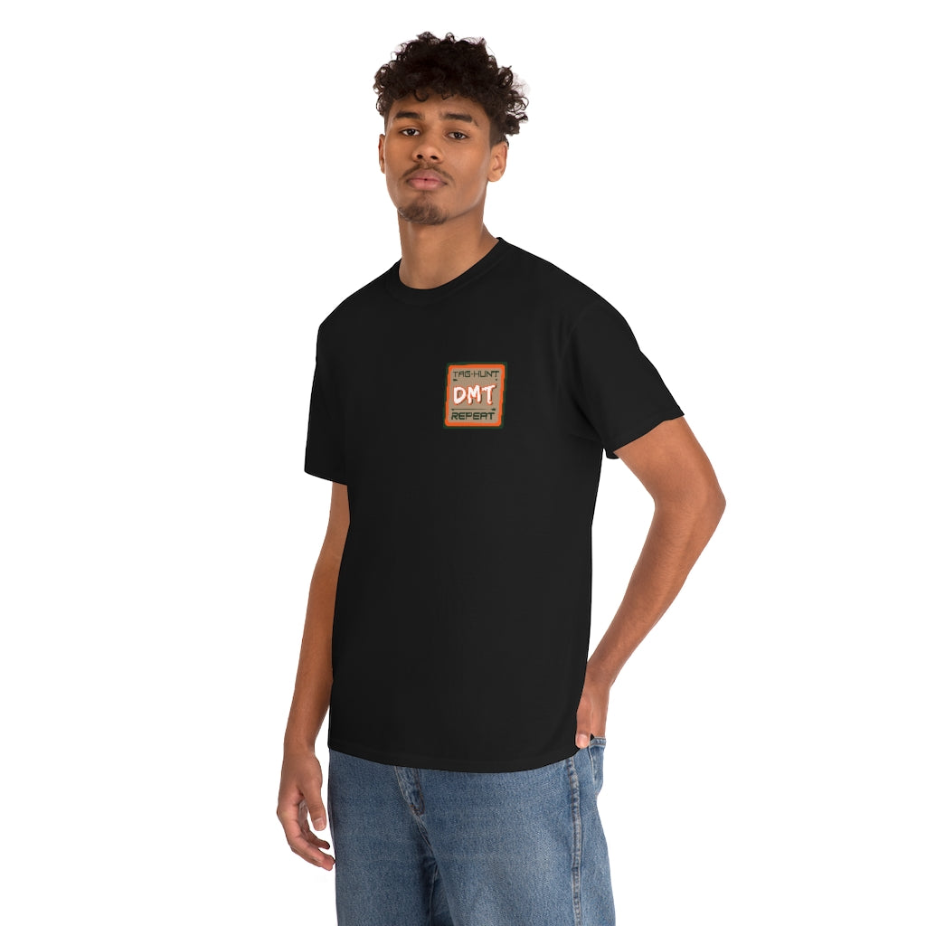 TAG HUNT REPEAT DMT™ Unisex Heavy Cotton Tee – DRAW MORE TAGS